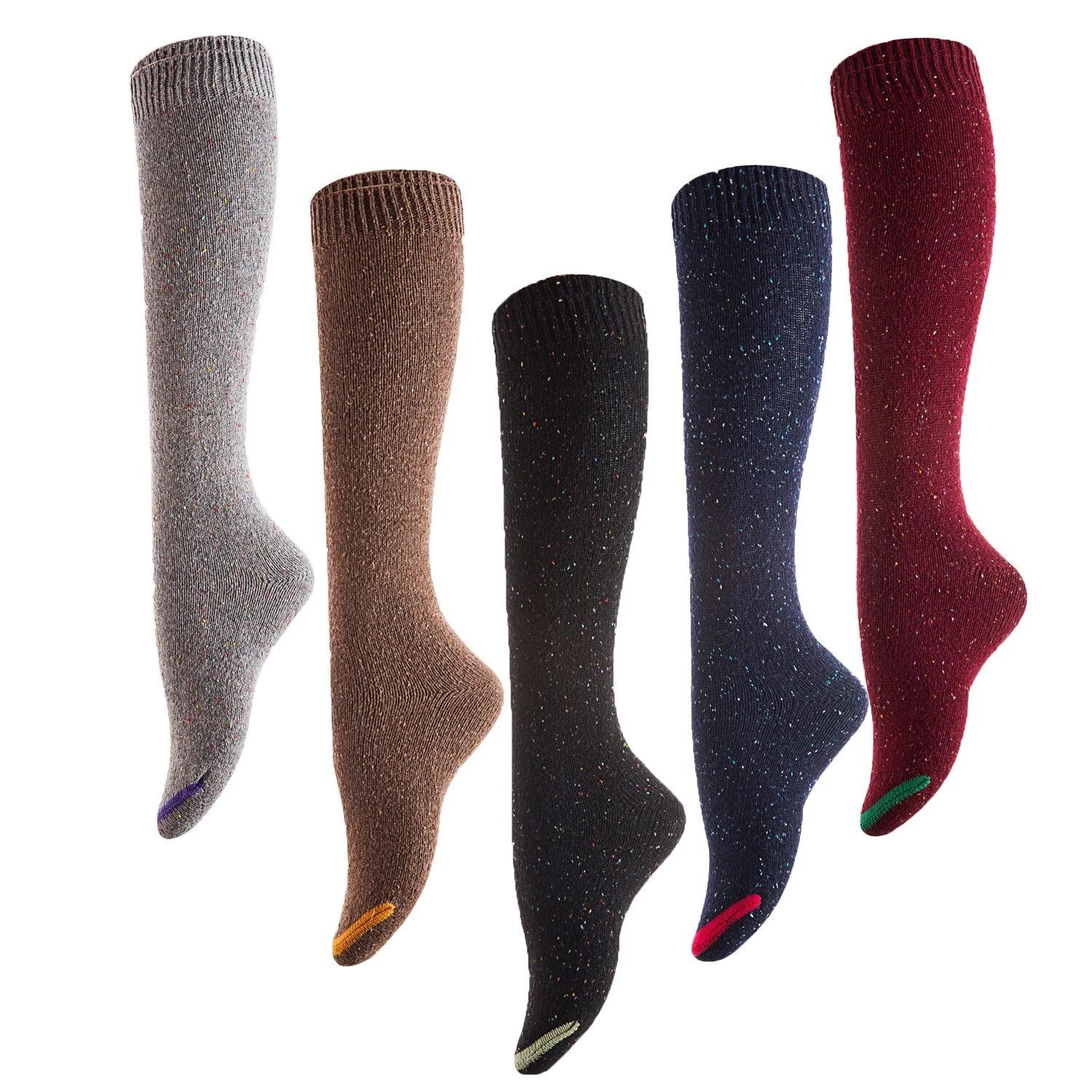 CLEARANCE SALE! Women's 5 Pairs Pack Knee High Cotton Socks