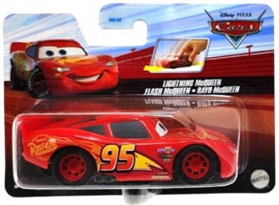 LIGHTNING MCQUEEN Pullback 1:43 Disney Cars Mattel Auto Vehicle Toy 10 cm