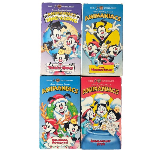 Steven Spielberg Presents Animaniacs: HELLOOOO HOLIDAY YAKKO’S WORLD VHS Lot - Picture 5 of 10