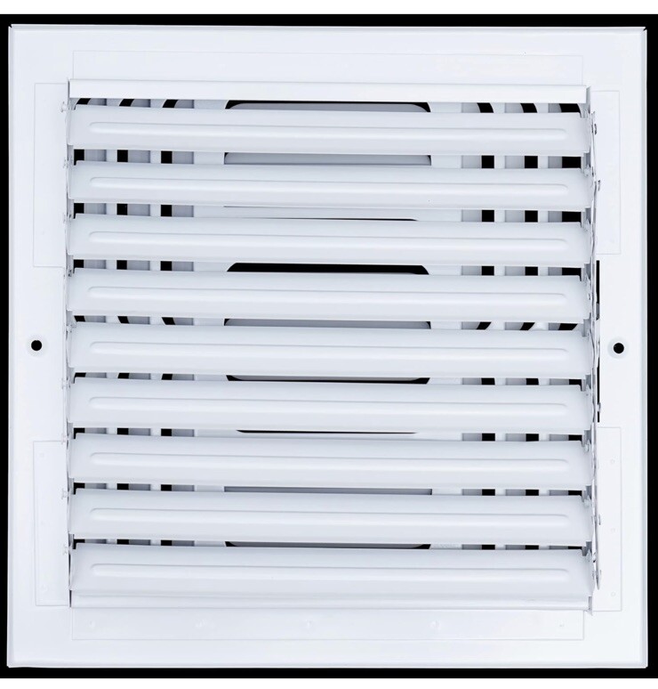 HANDUA Air Grille Register Adjustable Ceiling Wall 10" x 10" Duct Size White
