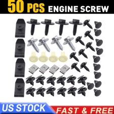 50x Fit For Toyota Engine Cover Clip Screw Undertray Splash Liner Fastener USA
