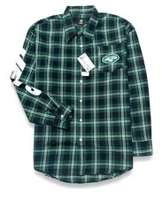 New York Jets / NFL / FOCO Flannel Shirt - NWT Mens Size Large - #48195-YY1