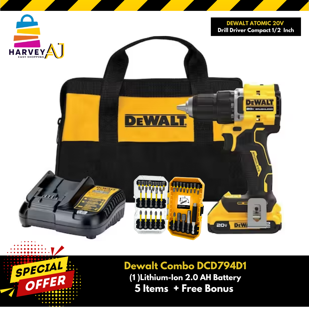 Dewalt Atomic 20v Max Home Depot Drill Set Dewalt Dewalt DCD794D1