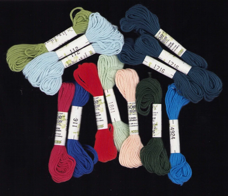 SILK Soie d' Alger Thread Stitch Embroidery Vintage 5M (5 yards) You Pick - Image 2 of 2