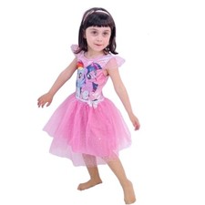 Mini Pony Abito Glitter Vestito Festa Elegante Bambina 4-9anni tutu