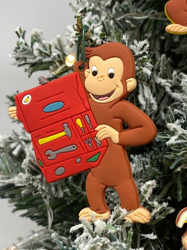 Curious George Weihnachtsschmuck 6-teiliges Set Mann mit der großen gelben Mütze - Bild 5 von 10