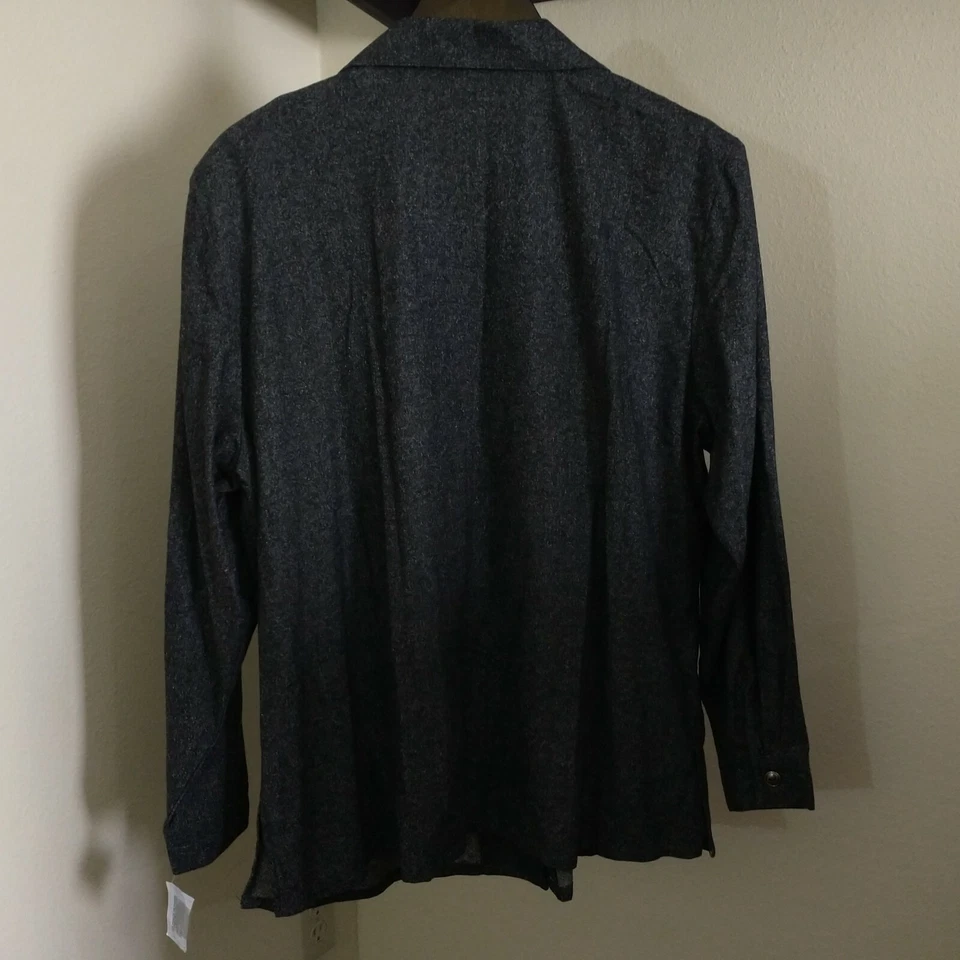 Новый с Ярлыками Cervelle куртка Blazer женщин размер 1 X серый моющийся шелк со стразами - Изображение 4 из 4