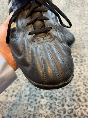 Adidas Soccer Cleats Telstar Turf Shoes Black Leather Retro 462511