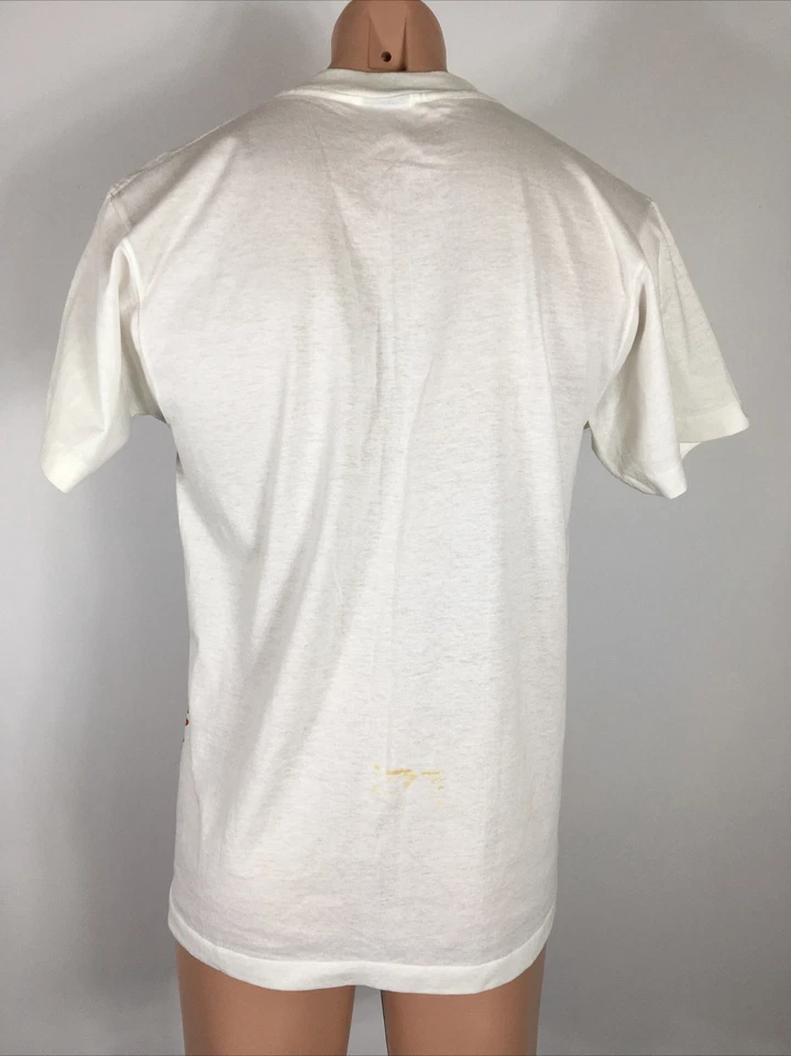 复古全新无标签第五柱猫王普雷斯利罕见蚊头 T 恤尺寸 L — 第 2/4 张图片