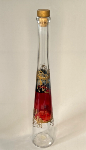 Decanter vintage artigianale in vetro Unikat 14,5" dell'artista Asja made in Austria - Foto 1 di 2
