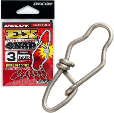 DECOY EX SNAP SN-14 QUICK RELEASE SPINNING EGING CARABINER FISHING SHORE LURE