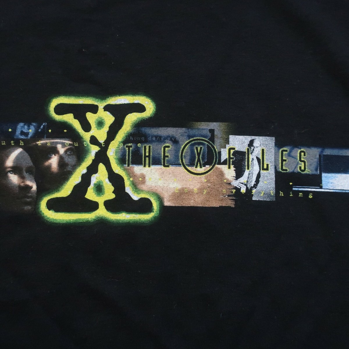 Vintage New 90s Fox X-Files TV Promo Shirt L Made in USA Tshirt 