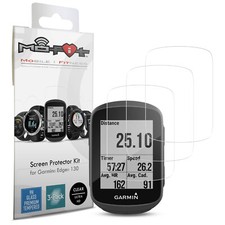 Screen Protector Kit for Garmin Edge 130 Tempered Glass 3-Pack