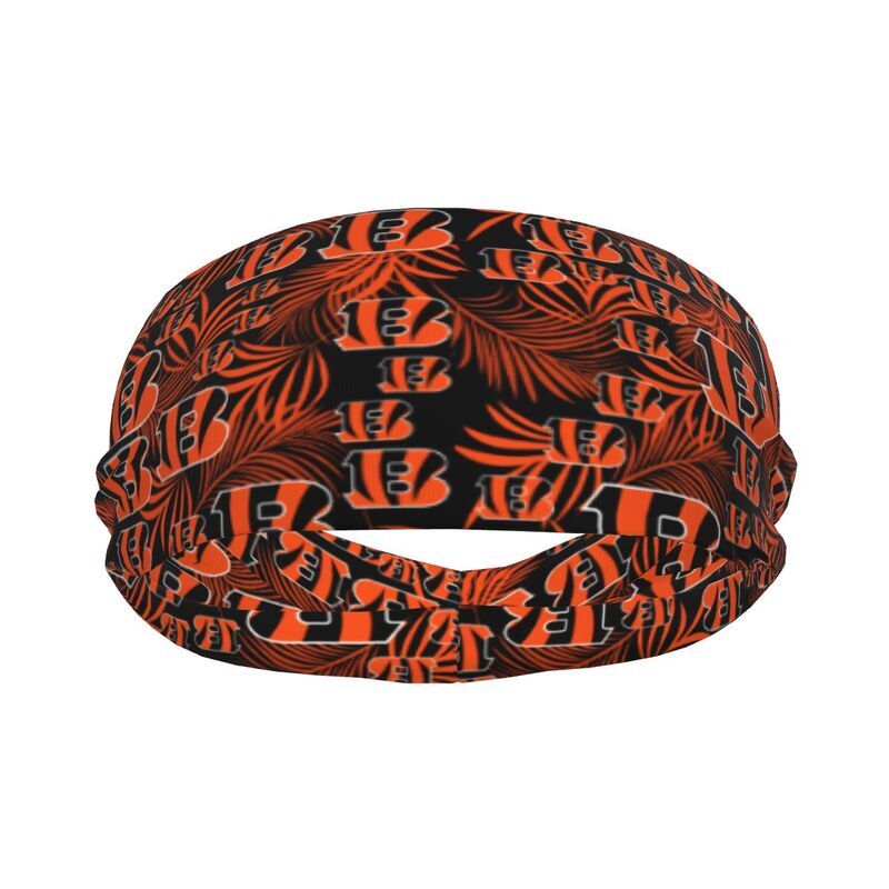2pcs Cincinnati Bengals Sports Sweatband Elastic Headband Running Hair
