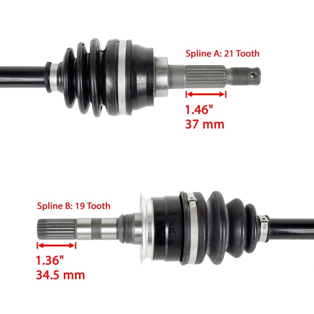 Front LH RH CV Joint Axle Bearing fits Kawasaki Bayou 300 KLF300C 4X4