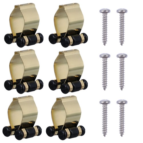 6 PCS Fishing Rod Holder Pole Frame Clamp Wall Mount Rack for Garage