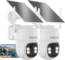 Solar Security Cameras Wireless Outdoor, 2 Pack 3MP Security Cameras Wireless Ou