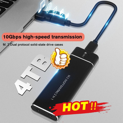 M.2 NVMe SATA USB C 3.1 Adapter Externes SSD Gehäuse Case für M / M+B Key-NEU