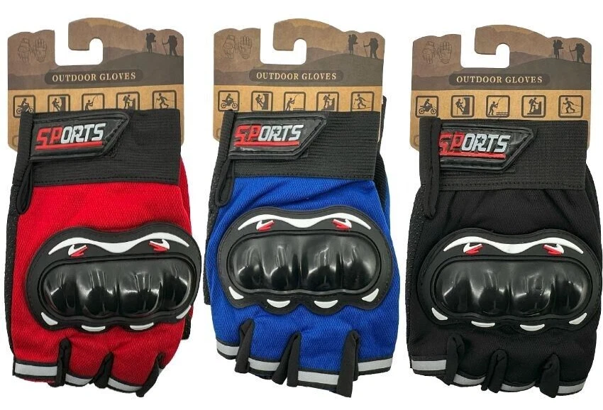3 PACK Hard Knuckles Fingerless Gloves Airsoft Tactical Motorcycle Camping
Opens in a new window or