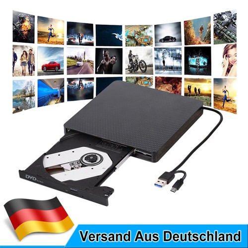 Externes DVD Laufwerk USB 3.0 Brenner Slim CD DVD-RW Brenner für PC Laptop NEU - Bild 2 von 11