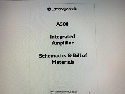 Cambridge Audio Service Manual Digital Megapack