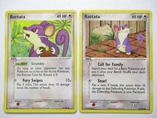 Rattata 71/109 & 72/109 EX Team Rocket Returns 2 Pokemon Card x2 LP