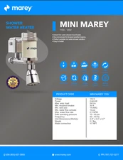 MAREY Electric Mini Tankless Shower Water Heater