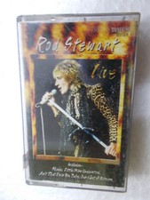 ROD STEWART LIVE RARE orig CASSETTE TAPE INDIA 1999
