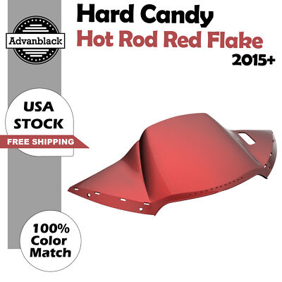 Advanblack Hard Candy Hot Rod Red Flake Air Duct Fairing Fits Harley Road Glide