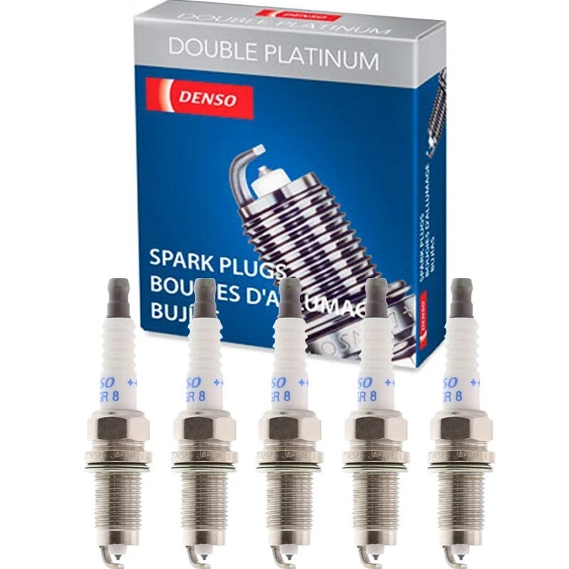 Genuine DENSO Double Platinum Spark Plug 5PCS for VW Beetle Golf Jetta Passat L5