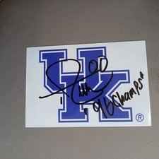 Tony Delk Autographed 4x6 photo Kentucky Wildcats Basketball 
