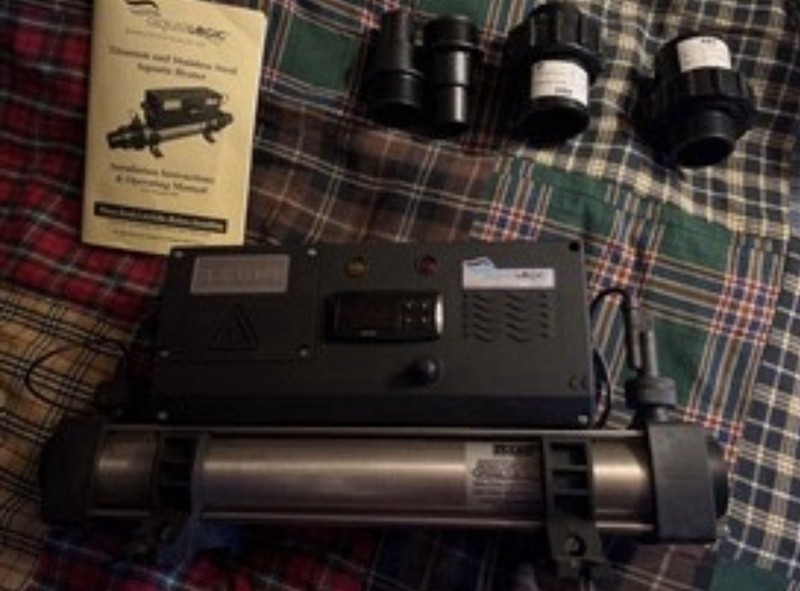 Elecro 2KW Inline Koi Pond Heater (Stainless Steel) 115V—Never Used—Sold As-Is.