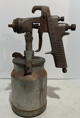 #ad Devilbiss MGB Series 501 Paint Spray Gun w 30 Nozzle amp; Canister Used $54.99