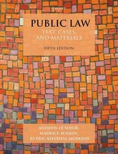 Public Law: Text, Cases, and Materials by Andrew Le Sueur Paperback Book