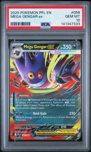 PSA 10 Mega Gengar EX 056/094 Pfl En-phantasmal Flames Holo Ultra Rare POKEMON