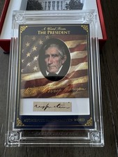 William Henry Harrison A Word From POTUS 2025 Authentic Handwritten Word Card