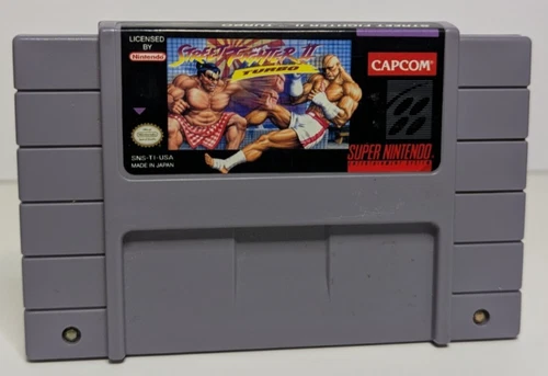 Street Fighter II Turbo (Super Nintendo, 1993) SNES Authentic Tested Cart Only