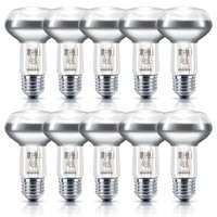 10 X Philips Eco Halogen R63 Reflektoren 42W =55W / 60Watt E27 Matt Warm Dimmbar