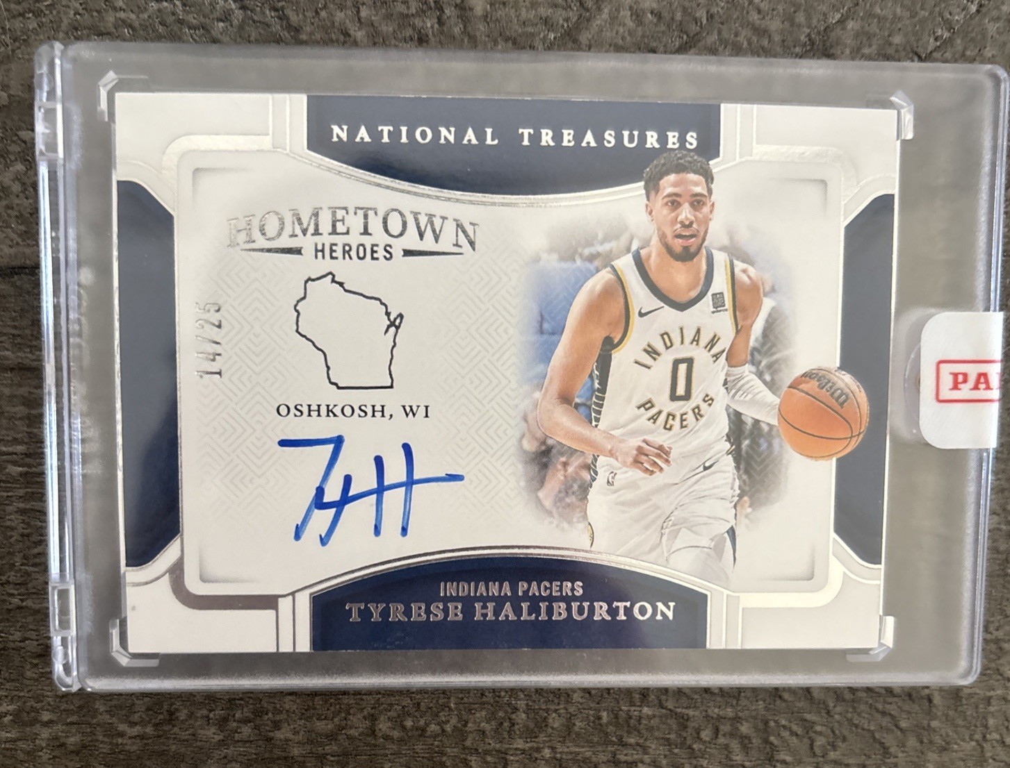 2024-25 National Treasures Tyrese Haliburton Hometown Heroes Auto 14/25 Sealed!