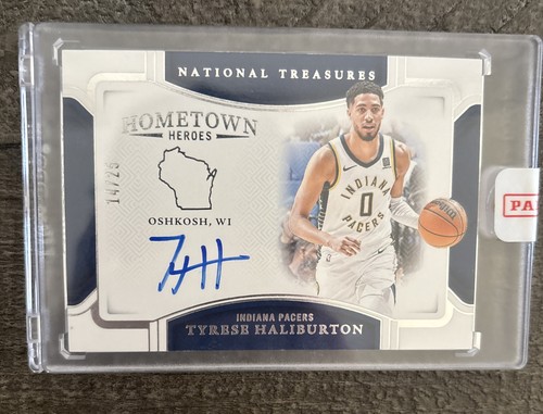 2024-25 National Treasures Tyrese Haliburton Hometown Heroes Auto 14/25 Sealed!