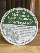 John McCann's Irish Oatmeal Undated Ad FDA Claim