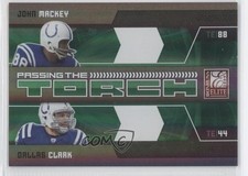 2009 Donruss Elite Passing the Torch Green /499 John Mackey Dallas Clark HOF 0i0