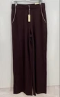NWT Max Studio Women's Brown Mid Rise Wide Leg Pants - Size S