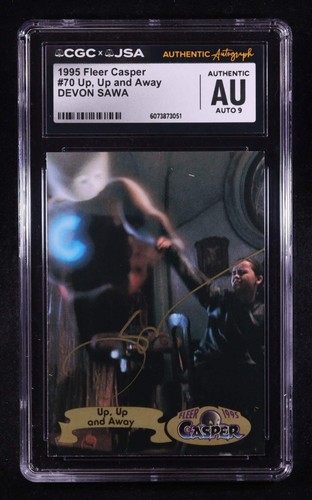 Devon Sawa Signed 1995 Fleer Casper Up, Up and Away #70 (CGC | Autograph Graded