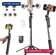 Auto Face Tracking Tripod for iPhone with Light and Remote Phone Stand
