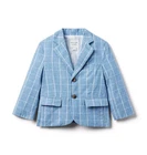 NWT Janie And Jack Room To Bloom Tattersall Blazer Boys Jacket Size 6-12 Months