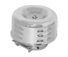 4 Round Louvered Air Cleaner For 2 58 Dual Bbl Carbs - Ford Chevy Street Rod