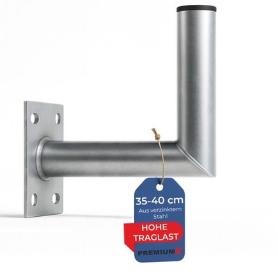 PremiumX 40cm SAT Wandhalter Stahl verzinkt Antenne Wand Halterung Wandhalterung