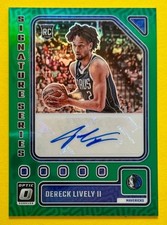 2023-24 Panini Donruss Optic-Signature Series Dereck Lively #SS-LIV Green R/C