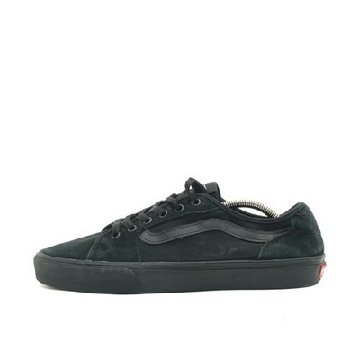 VANS Herren Old Skool Sneaker Schwarz Wildleder Kult-Design Skate-Schuhe EU 44